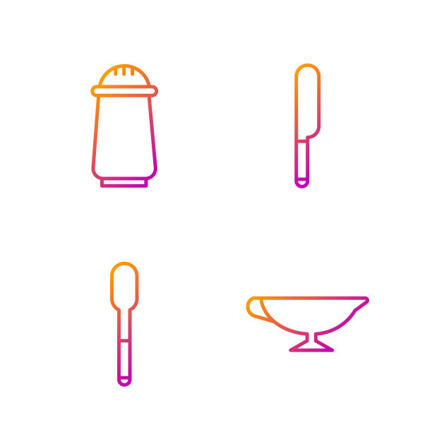 摆线酱船勺盐和胡椒粉图片下载