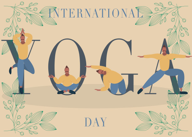 矢量卡通插图在现代概念的瑜伽练习。男孩练习对自然的冥想。年轻快乐的男人在公园里沉思。积极健康的生活方式理念图片下载