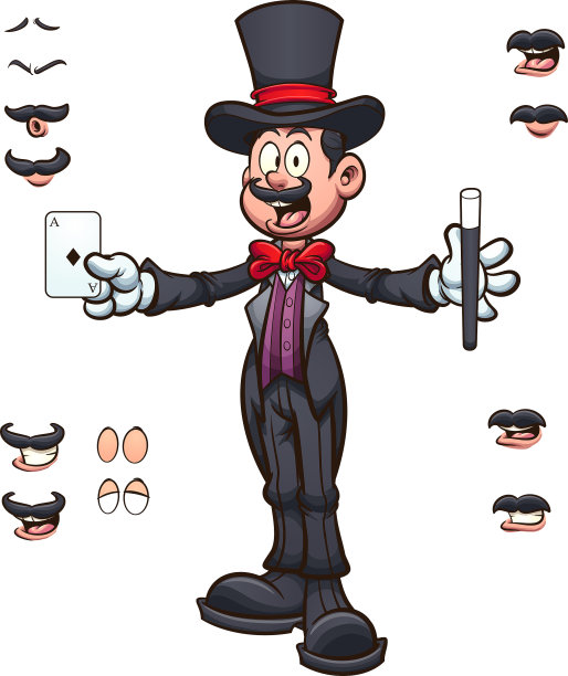 卡通魔术师图片下载