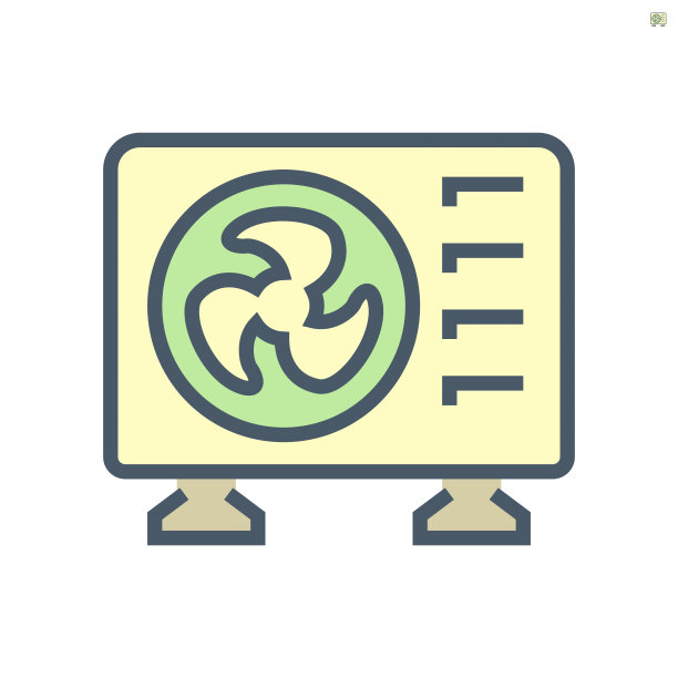 空调系统空压机部分矢量图标设计，64x64像素完美，笔画可编辑。图片下载