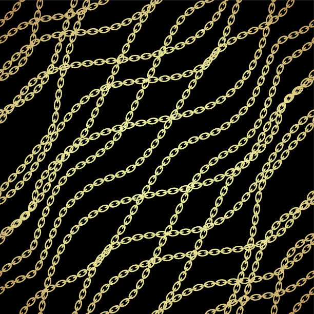 无缝背景与金链图片下载
