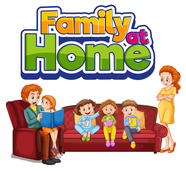 家人呆在家里图片下载