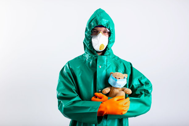 2019冠状病毒病大流行期间保护儿童的象征性库存照片图片下载