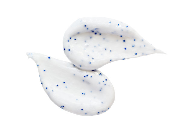 洁面霜样本隔离于白色图片下载