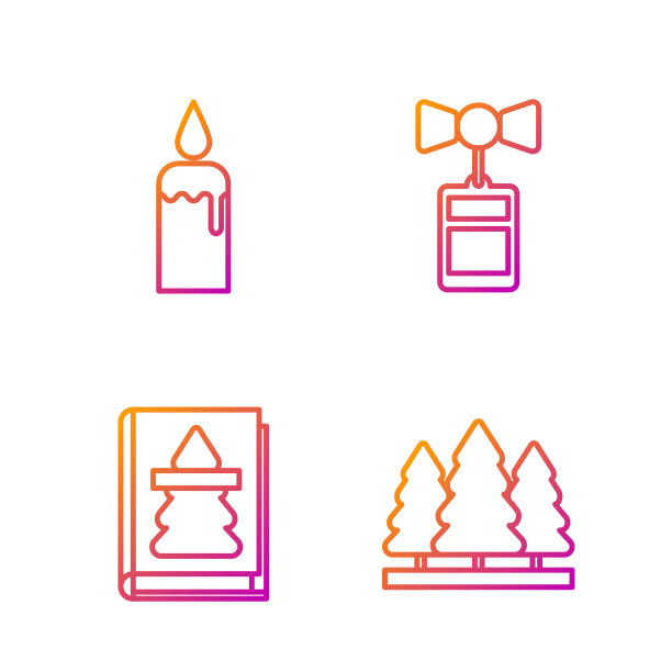 圣诞树摆列，圣诞书焚烧图片下载