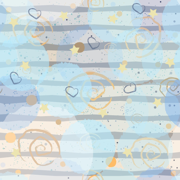 可爱的无缝图案与彩球在纸上图片下载