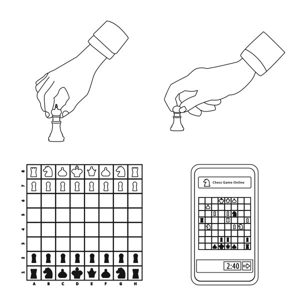 棋子与策略图标图片下载