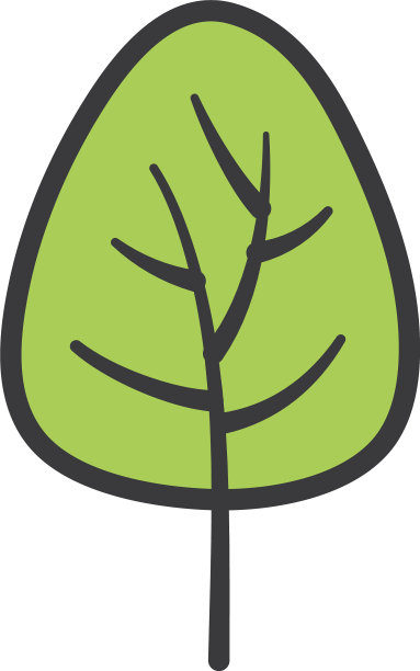 绿叶，树叶，植物的自然图标图片下载