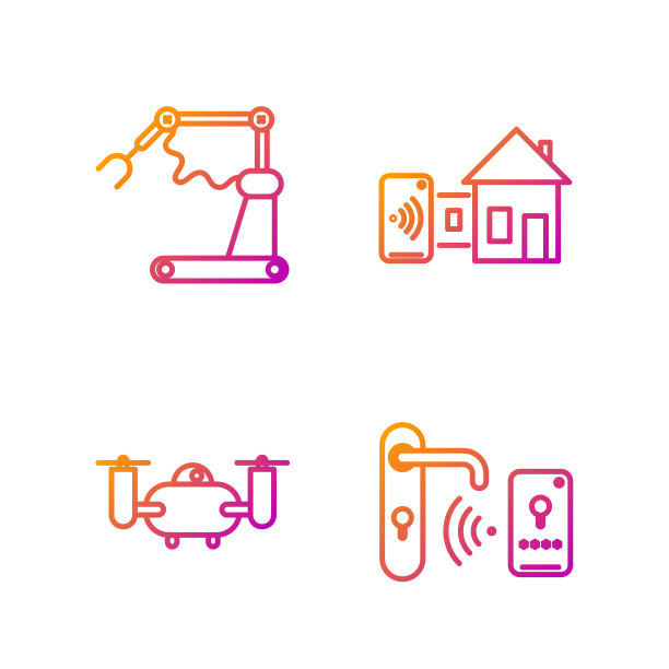 设有无线线路数字门锁图片下载