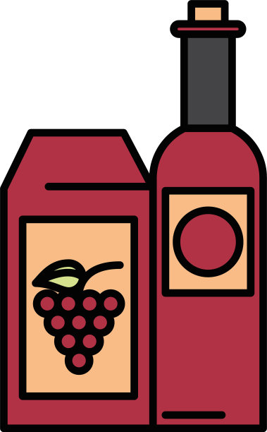 酒瓶饮孤立图标图片下载