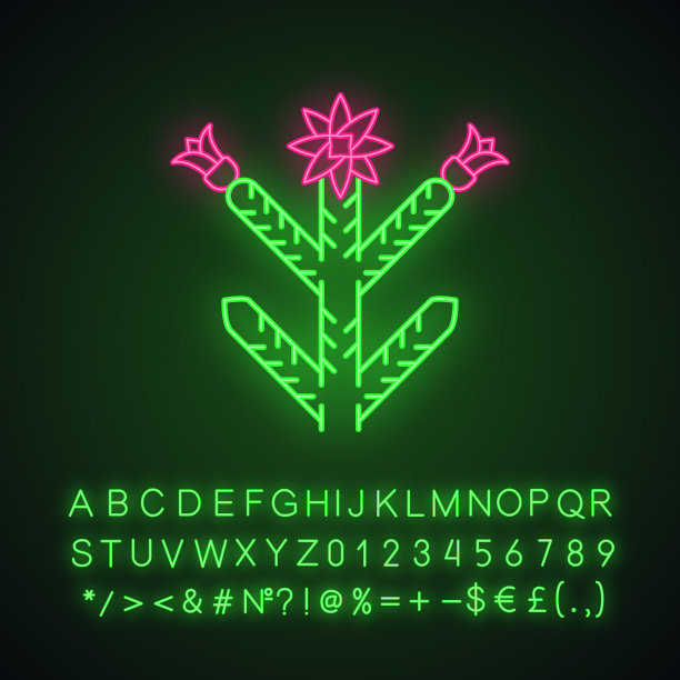 全拉霓虹灯图标图片下载