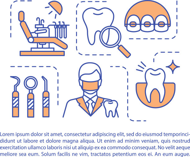 牙科文章页模板图片下载