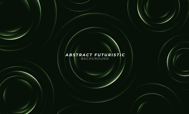 抽象发光圈线背景。抽象的未来主义艺术墙纸。图片下载