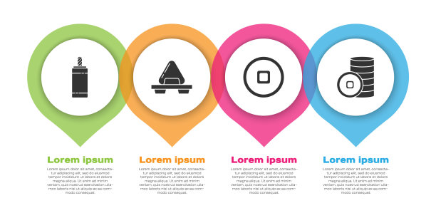 放烟花，切菜板上放寿司，放人民币和人民币。业务信息模板。向量图片下载