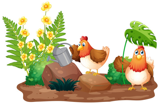 农场主题背景与农场动物图片下载