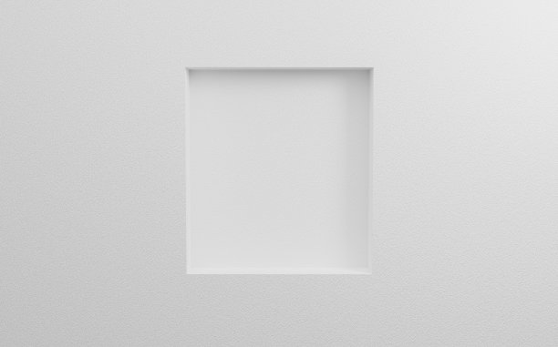 抽象的化妆品的背景。空白明亮的画廊模板上的白色墙壁纹理在房间。3d渲染模型海报，展览，网站上的横幅。空白干净的图片上的灰色背景。图片下载