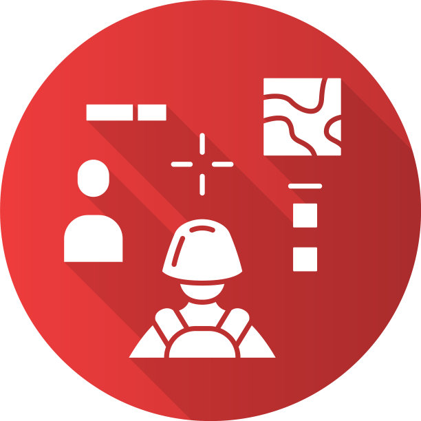 3d射击平面设计长阴影字形图标图片下载