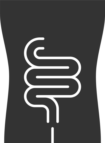 健康肠道字形图标人体器官完好图片下载