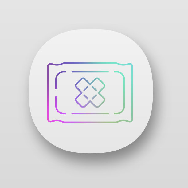 绷带应用图标虚拟视频游戏库存图片下载