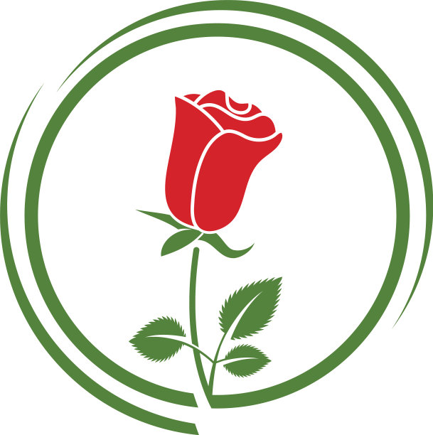 美丽玫瑰花朵图标图片下载