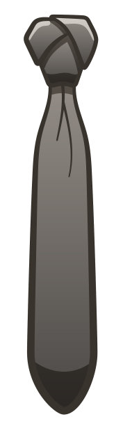 灰色领带在白色背景孤立图片下载