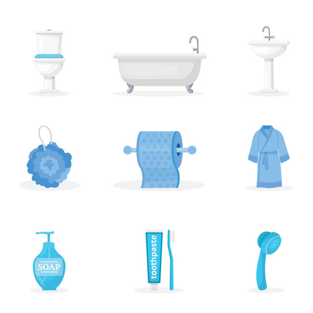 浴室配件套装图片下载