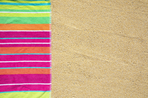 阳光明媚的热带海滩度假背景图片下载