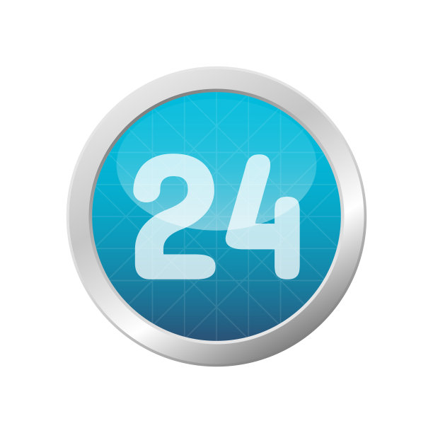 24小时时钟图标永远开放或快速运输的概念图片下载