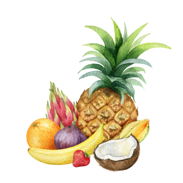 水彩手绘集异国情调图片下载