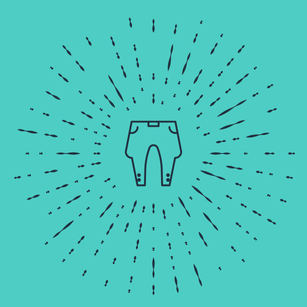 黑色线条裤子图标隔离在绿色图片下载