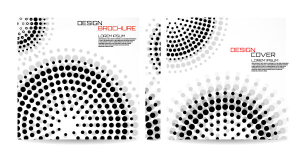 带点圆的小册子模板。圆点是圆形的。杂志、海报、书籍、演示文稿、广告。摘要向量背景。文字的封面设计图片下载