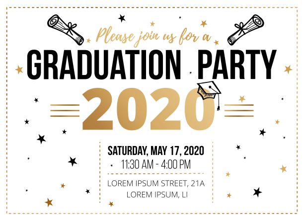 毕业晚会邀请设计模板图片下载