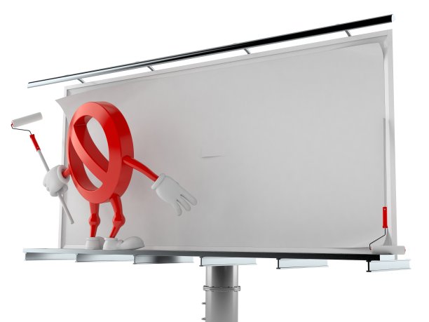 禁止字符与空白广告牌图片下载