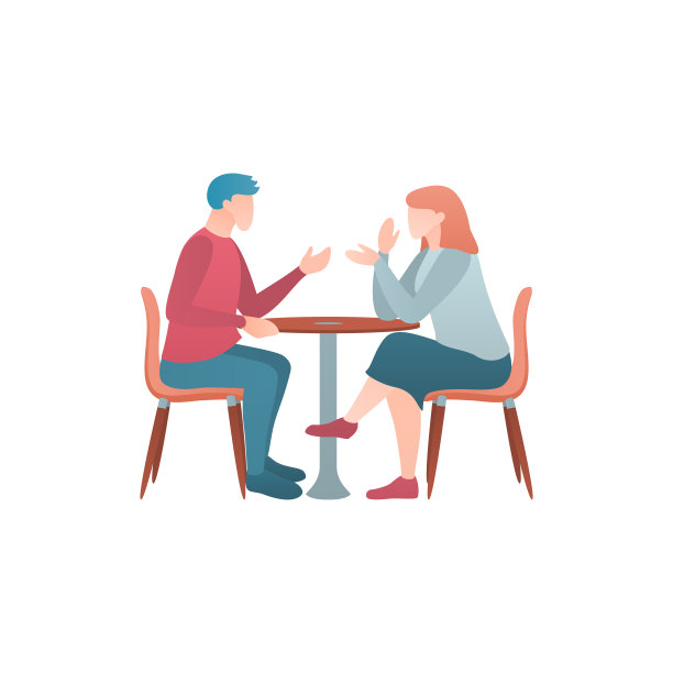 男人和女人住在咖啡馆里图片下载