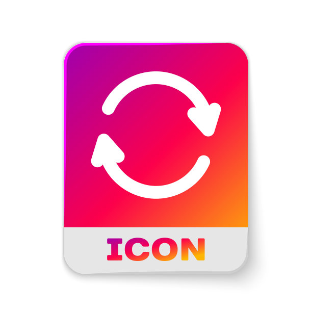 白色刷新图标隔离在白色背景上图片下载