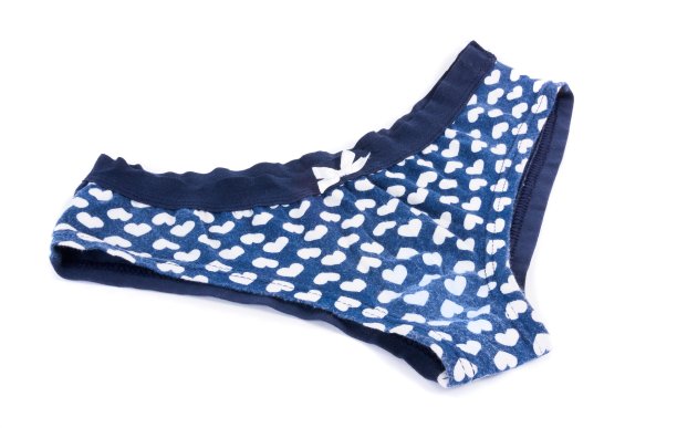 女性内裤孤立在白色图片下载