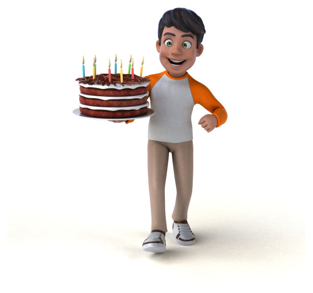 有趣的3D卡通亚洲青少年图片下载