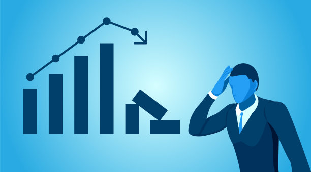 商人抱着头昏眼花的脑袋，因为图片下载