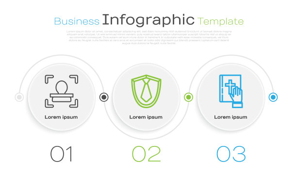 设定线面识别领带和誓言上图片下载