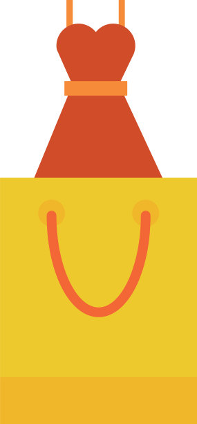 女性套装的纸质购物袋图片下载