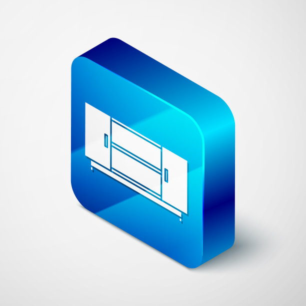 等距电视台架图标孤立在白色图片下载