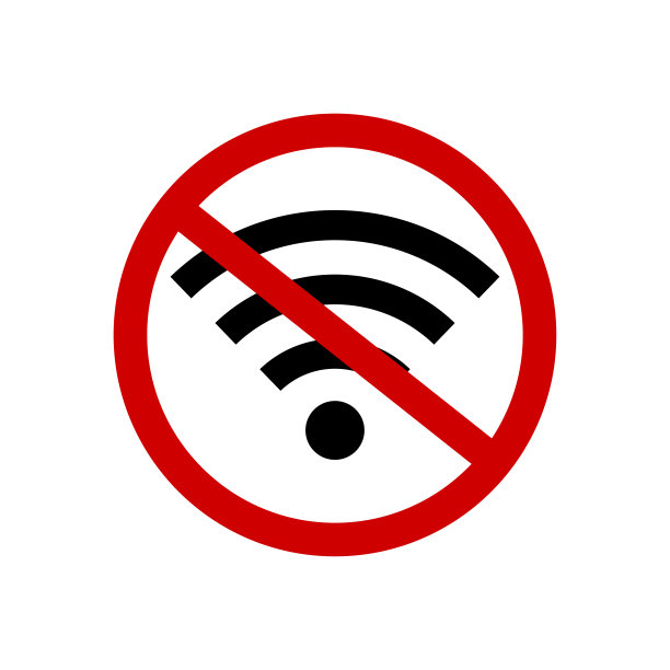 没有无线网络信号。矢量图图片下载