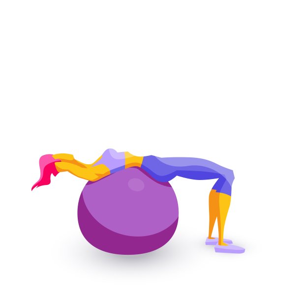 女孩正在进行普拉提健身图片下载