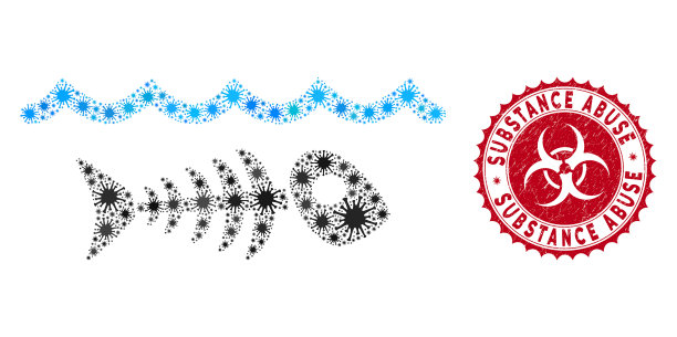 冠状病毒马赛克水污染图标图片下载