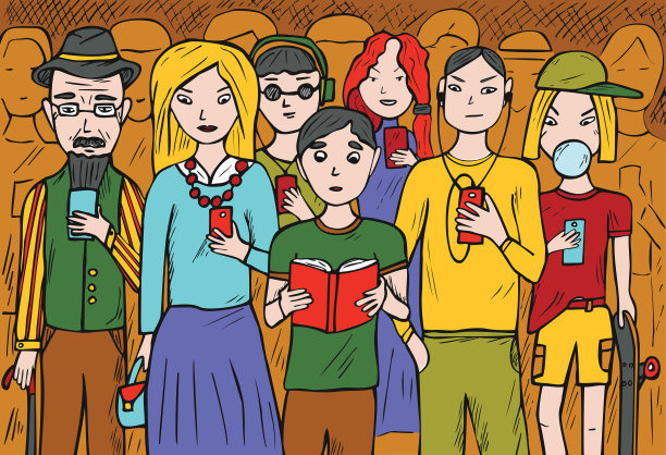 有智能手机的人图片下载