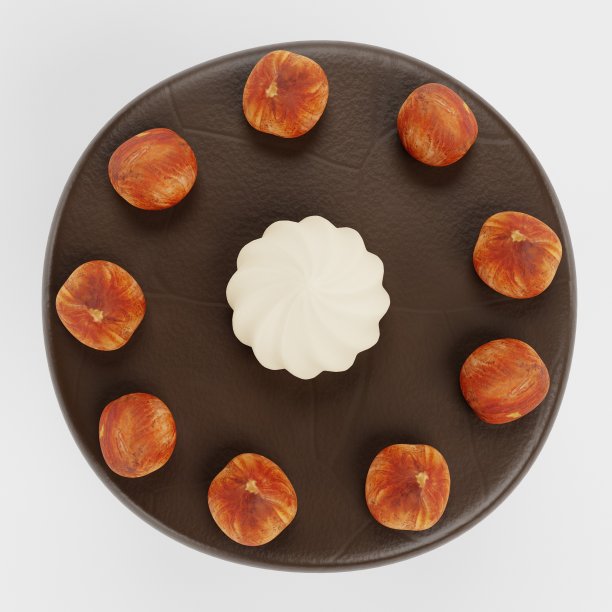 逼真的蛋糕3d渲染图片下载