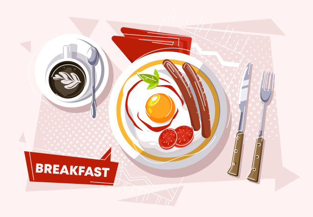 准备早餐的物品图片下载