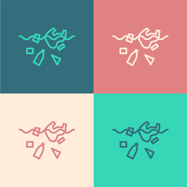 色线污染海洋的问题图片下载