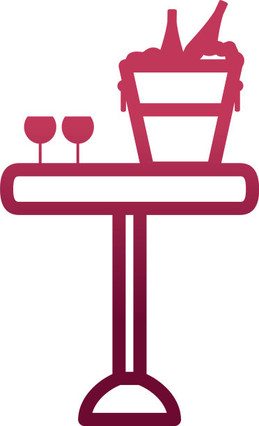 把酒杯和酒瓶放在桌子上图片下载