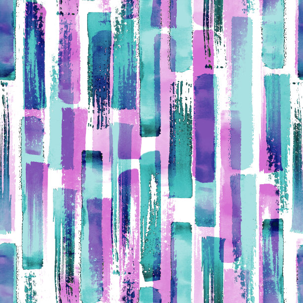 抽象的grunge十字几何形状当代艺术多色无缝图案背景图片下载